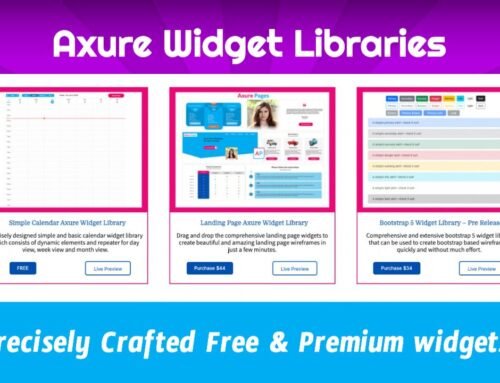 Free Axure widget library & Premium Axure widget library for wireframing and prototyping project