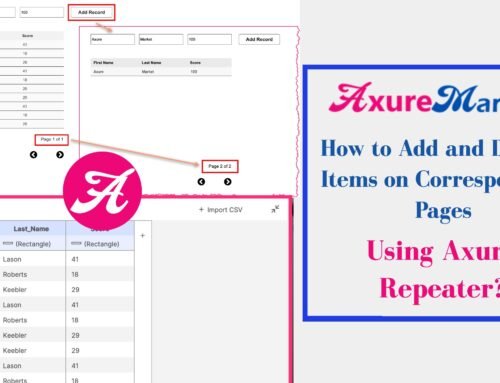 Axure Tutorial: How to Add and Display Items on Corresponding Pages using Axure Repeater